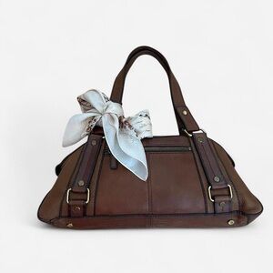 Danier Brown Leather Shoulder Bag